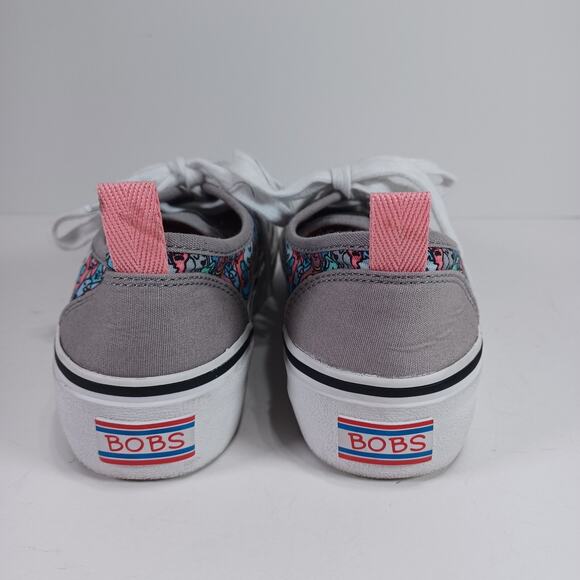 Bobs from Skechers MARLEY Woof Posse Women’s Size 6 Gray Multi Lace Up Sneaker - Picture 5 of 10